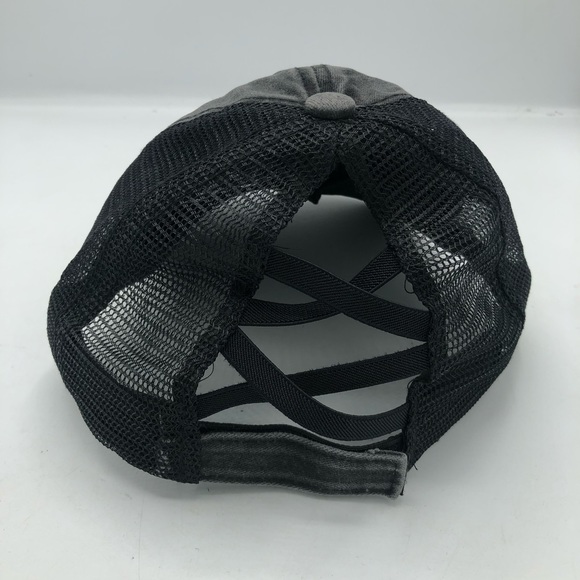 Yellowstone Dutton Ranch Distressed Stitched Trucker Hat - Picture 2 of 4